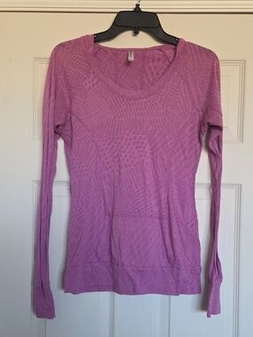 Fabletics Long Sleeve Scoop Neck Top - Lavender